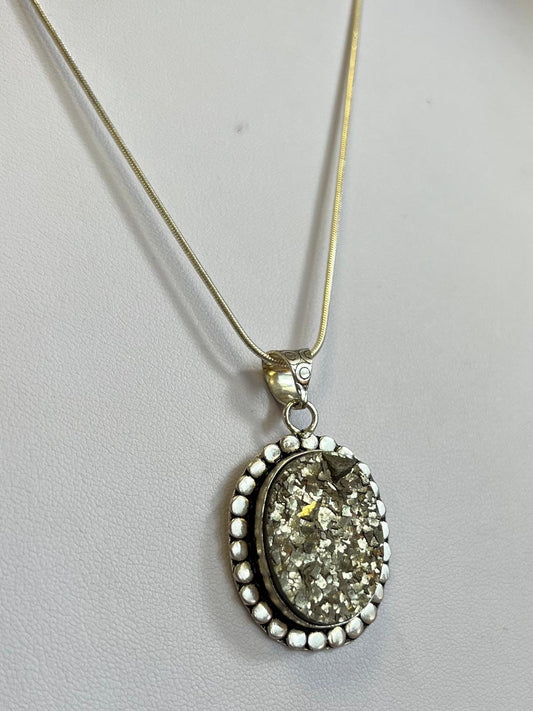 Rough Pyrite Necklace