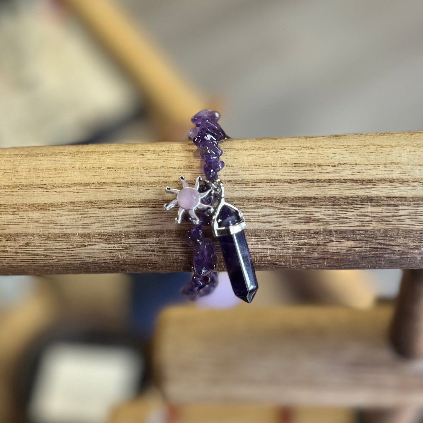 Amethyst Charm Bracelet