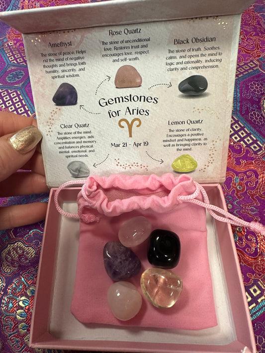 Gemstones for Aries Gift Box