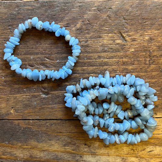 Angelite Bracelet (small chip)