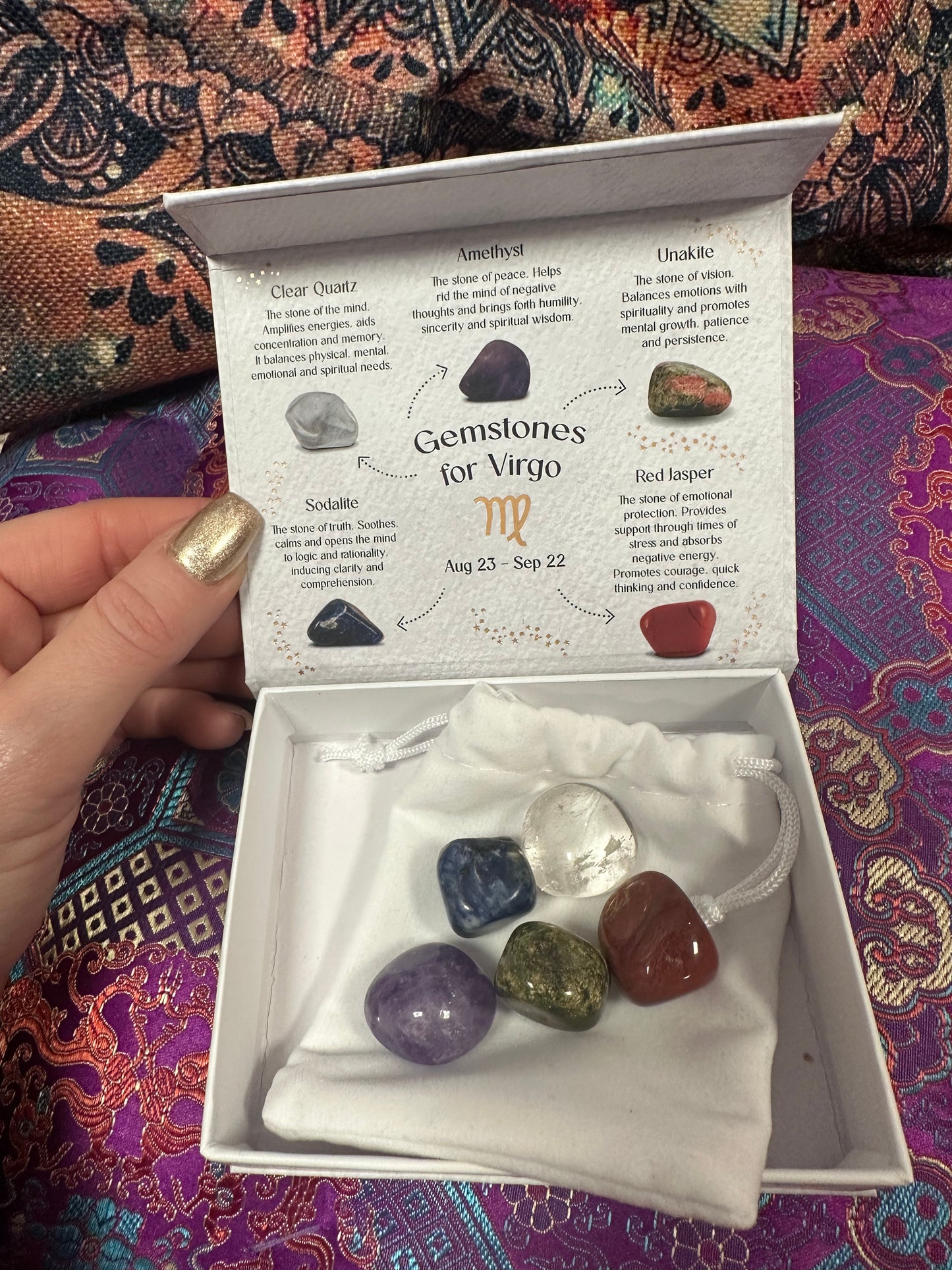 Gemstones for Virgo Gift Set