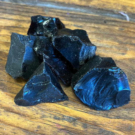 Rough Black Obsidian