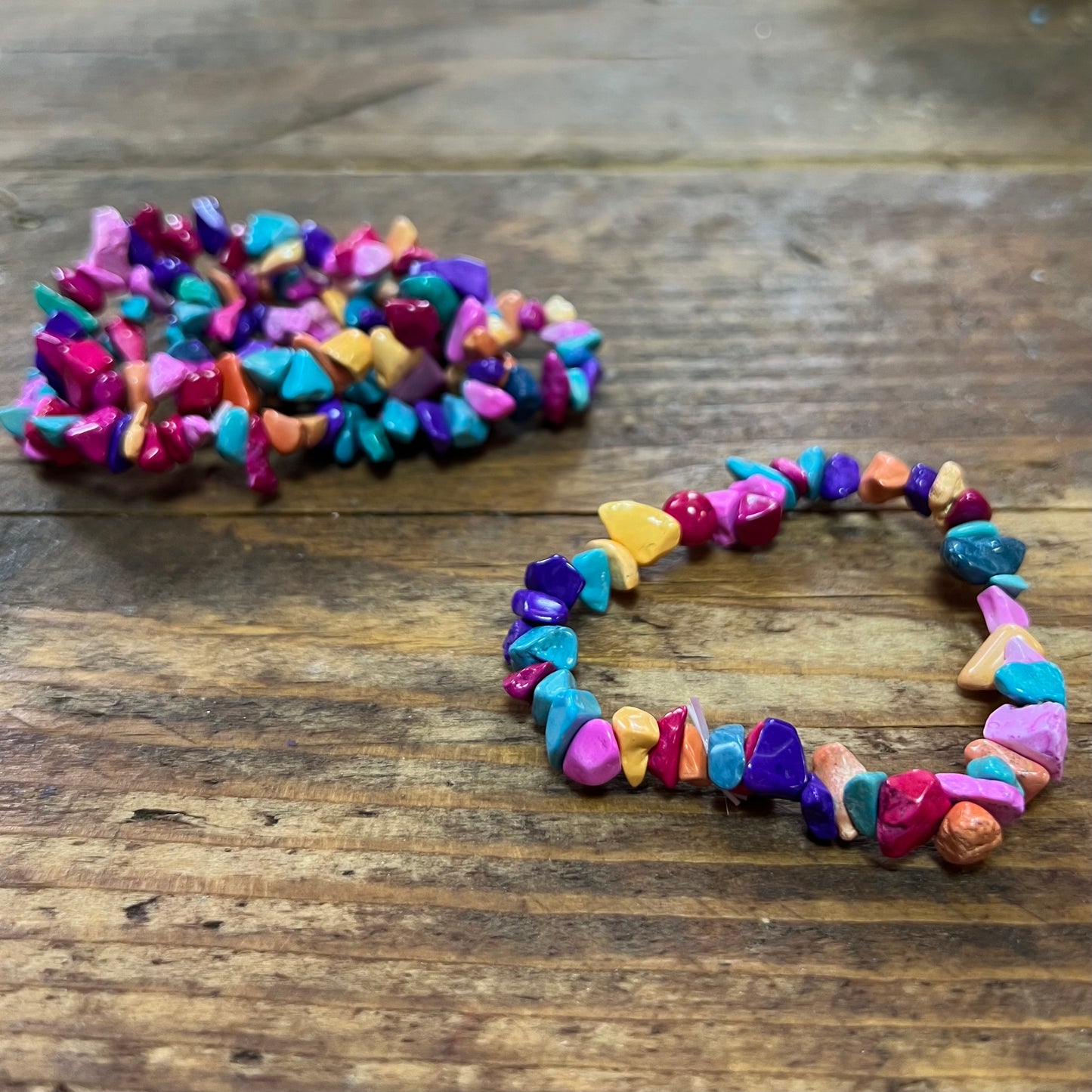 Mixed Howlite Bracelet (small chip)