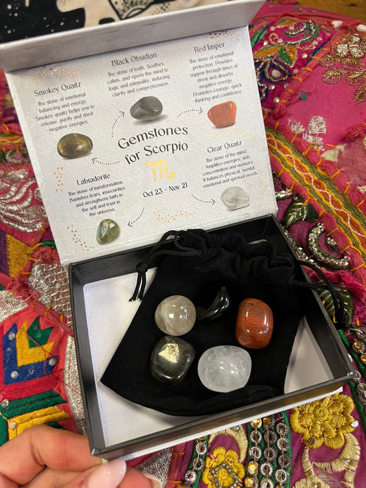 Gemstones for Scorpio Gift Box