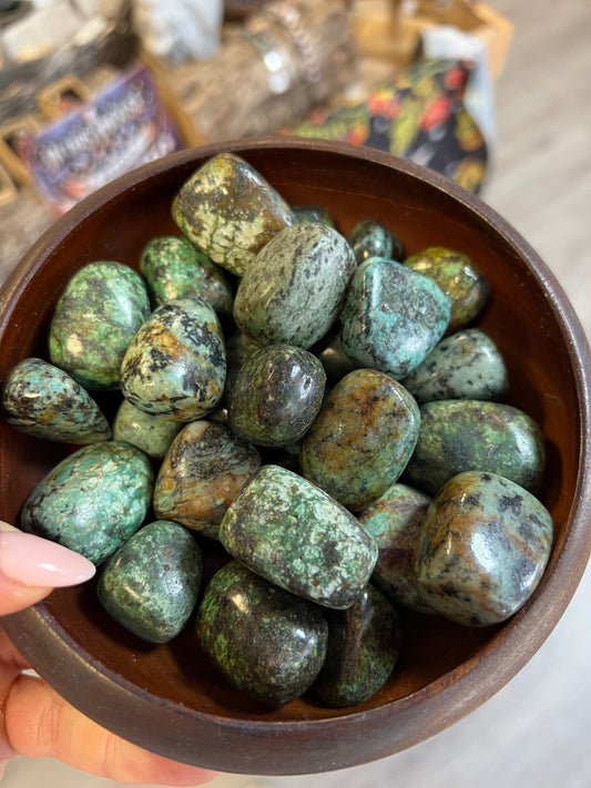 African Turquoise Tumblestones