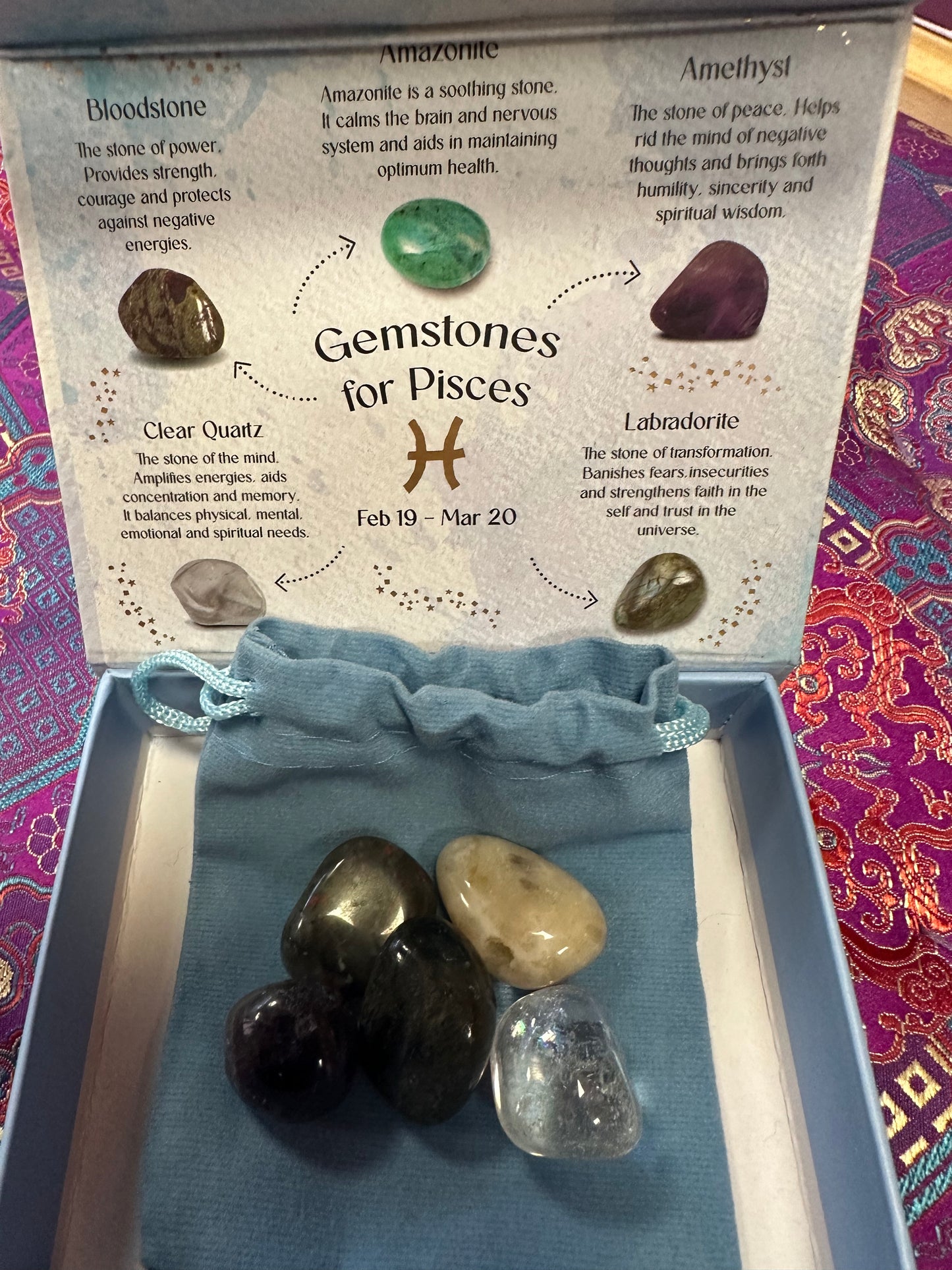 Gemstones for Pisces Gift Boxes