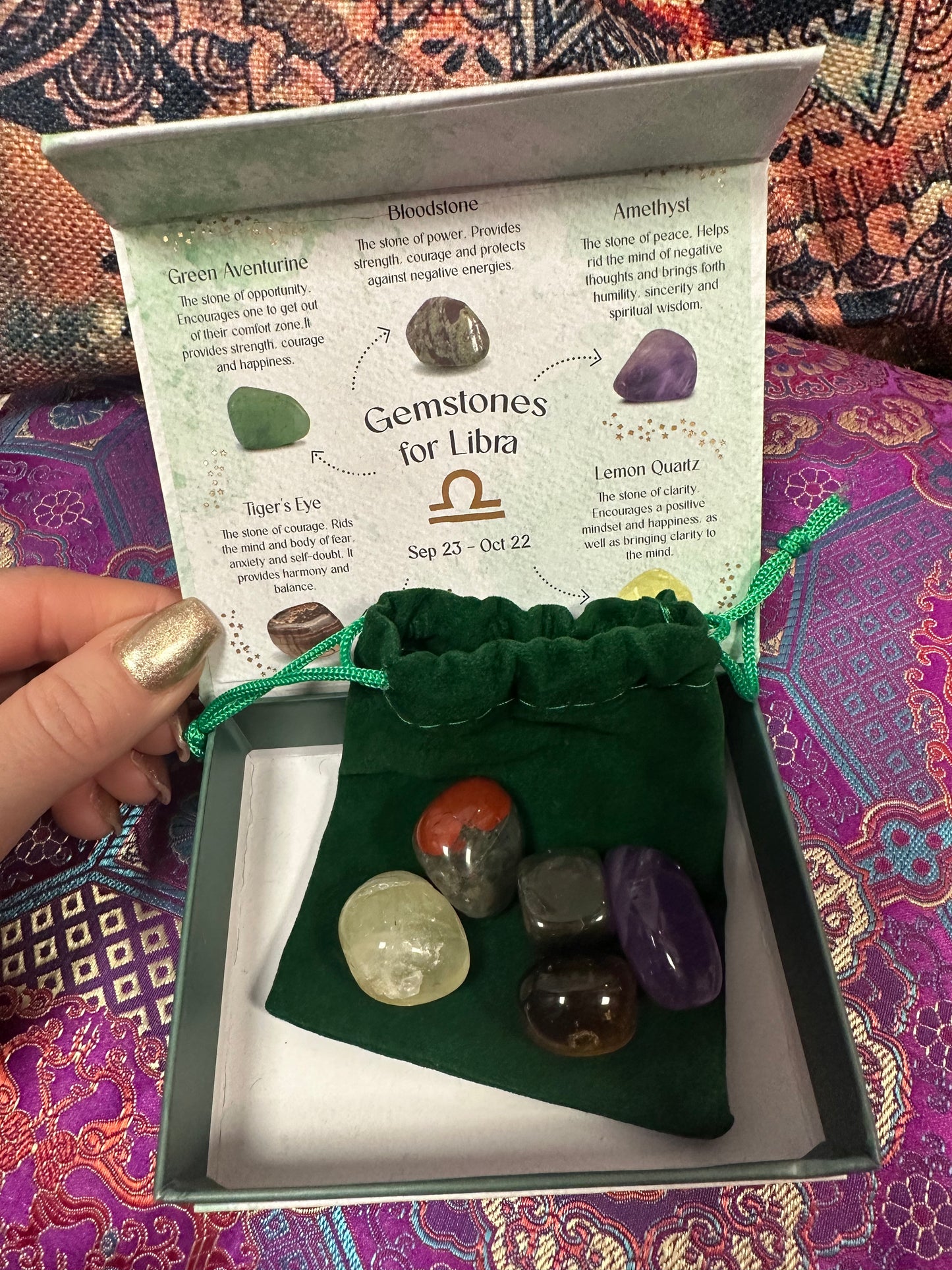 Gemstones for Libra Gift Set