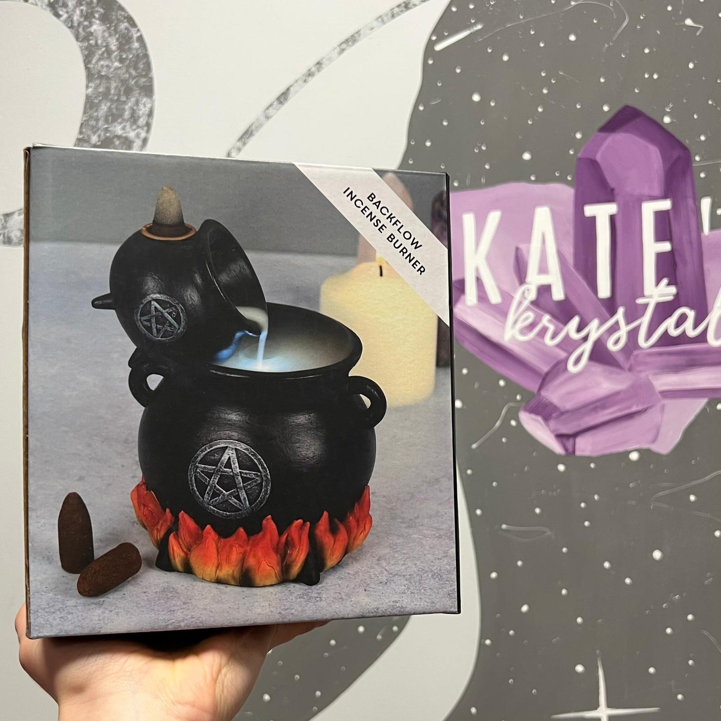 Cauldron Backflow Incense Burner