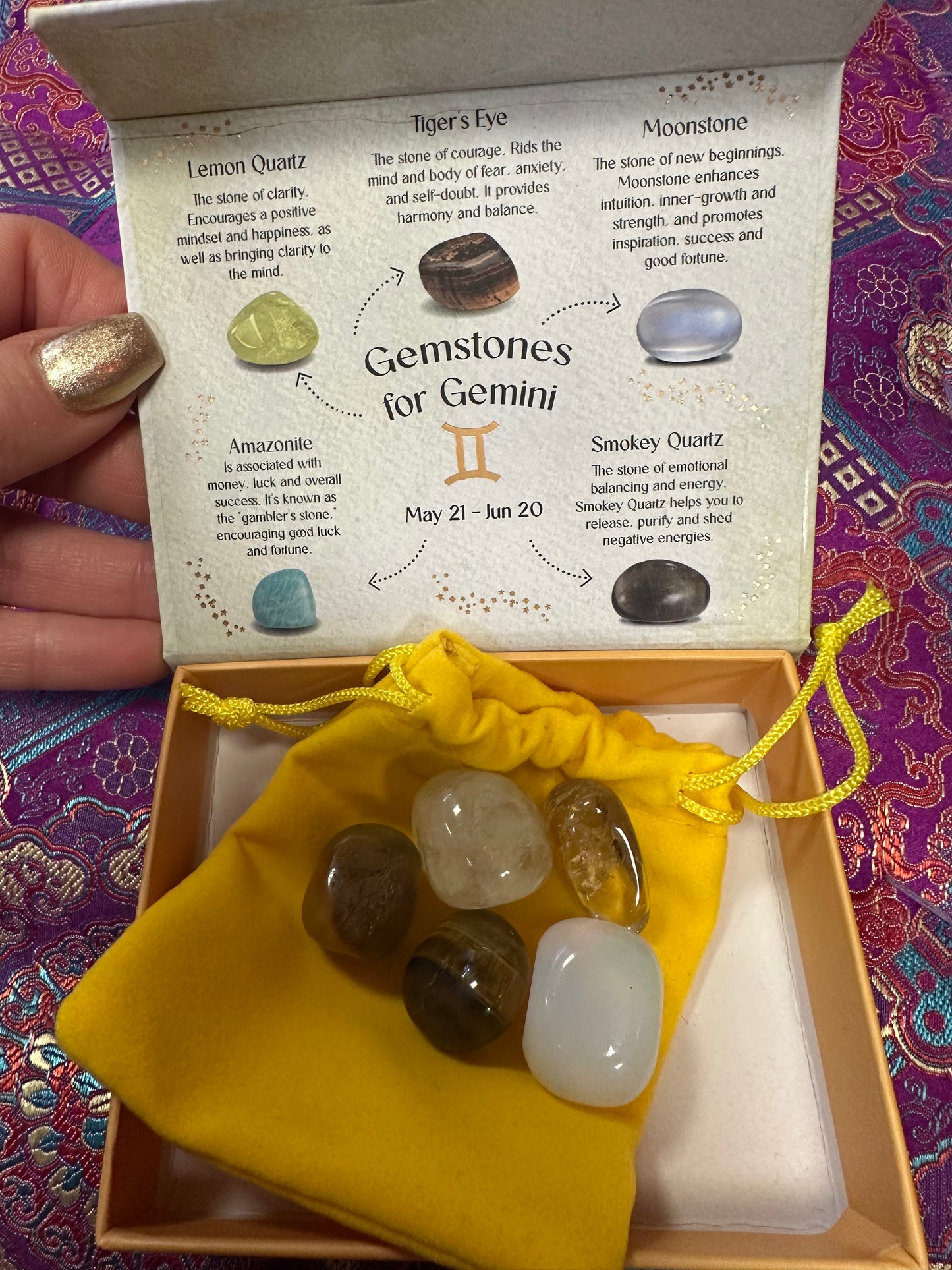 Gemstones for Gemini Gift Box