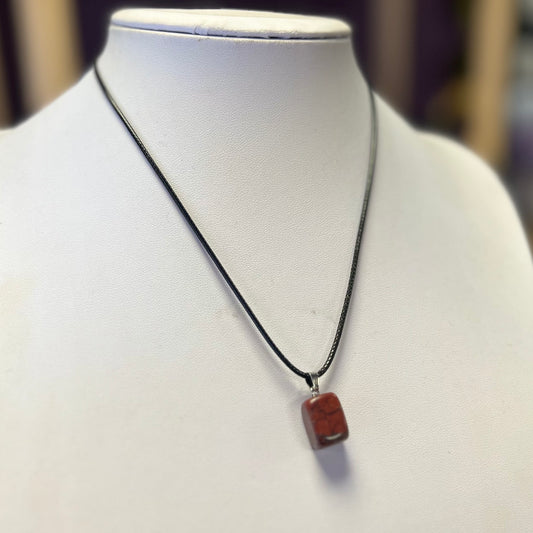 Red Jasper Pendant Necklace