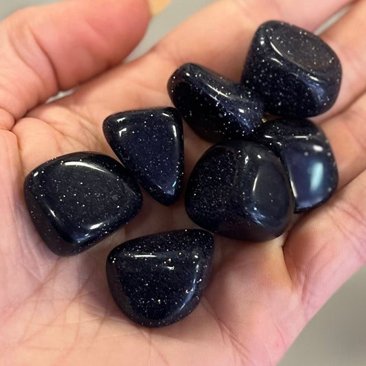 Blue Goldstone Tumblestone