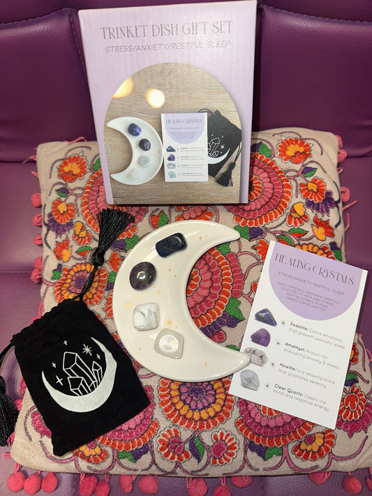 Stress & Anxiety Relief Moon Trinket Gift Set