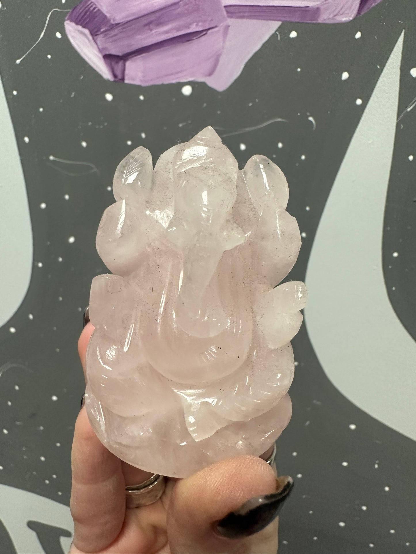 Rose Quartz Ganesha