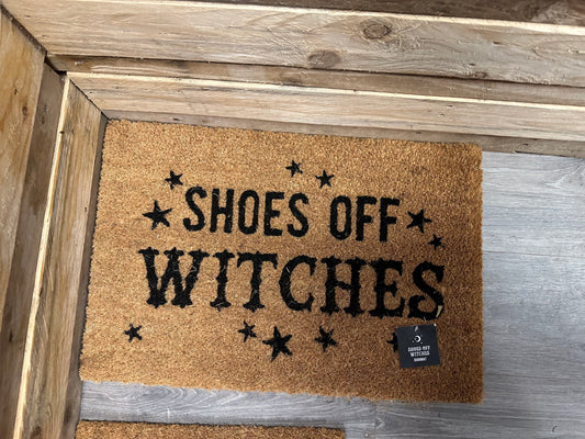 Shoes off Witches Doormat