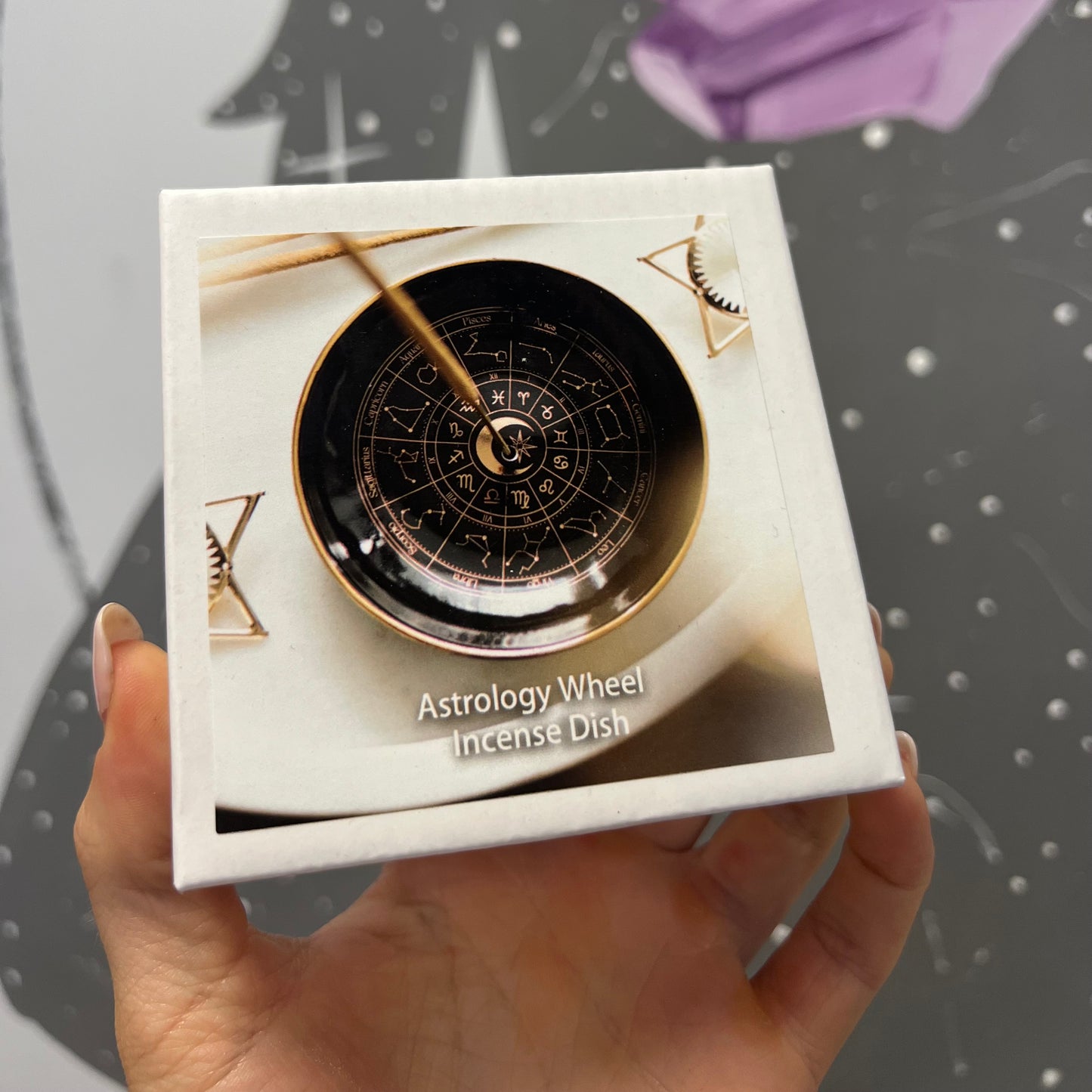 Astrology Wheel Incense Dish