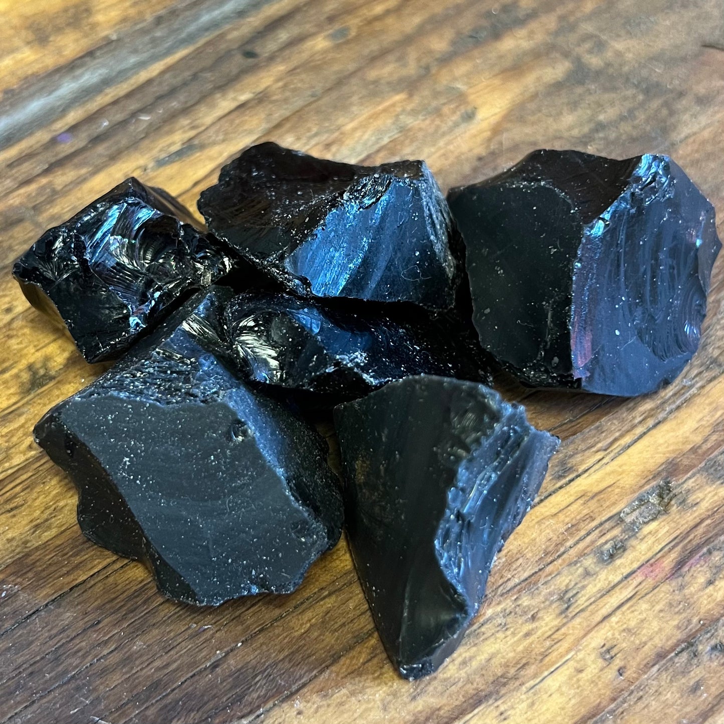 Rough Black Obsidian