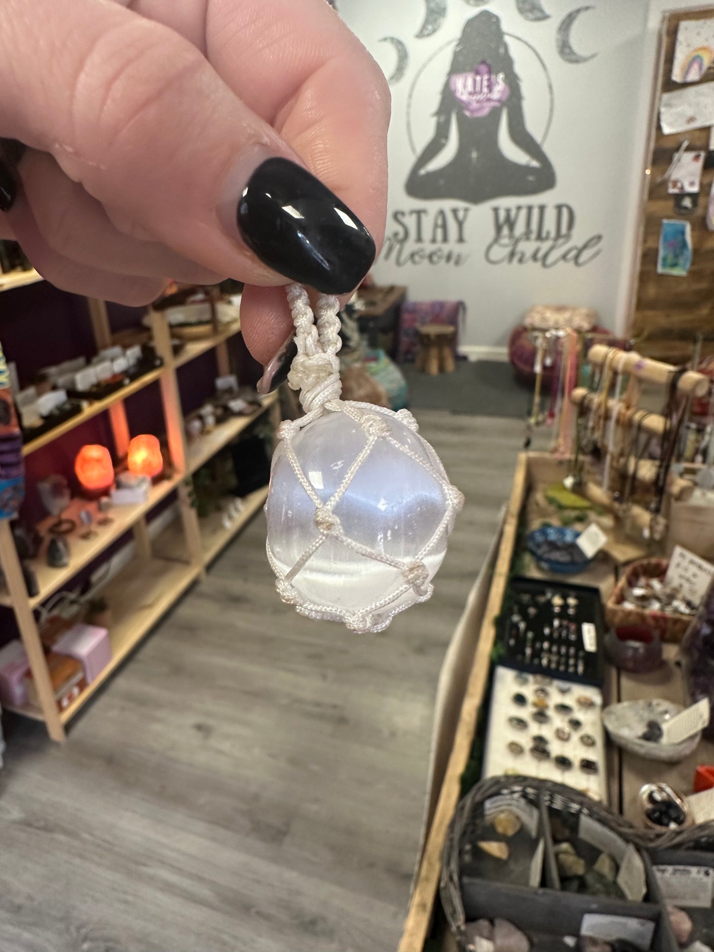 Selenite Pendant