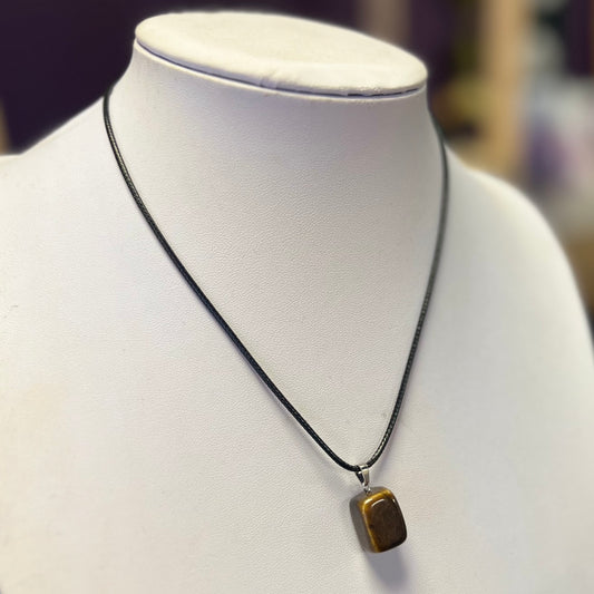 Tigers Eye Pendant Necklace