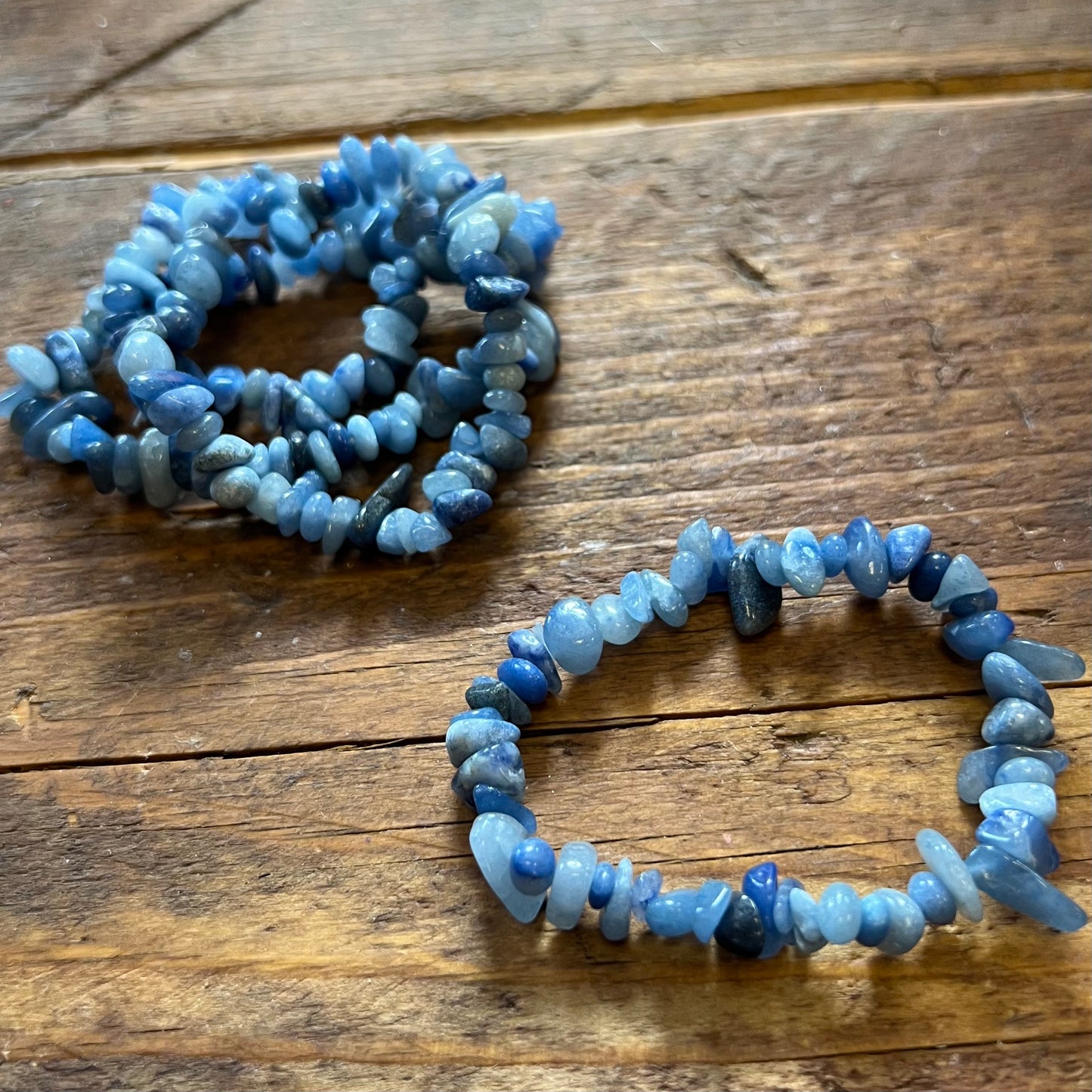 Blue Quartz Bracelet (small chip)