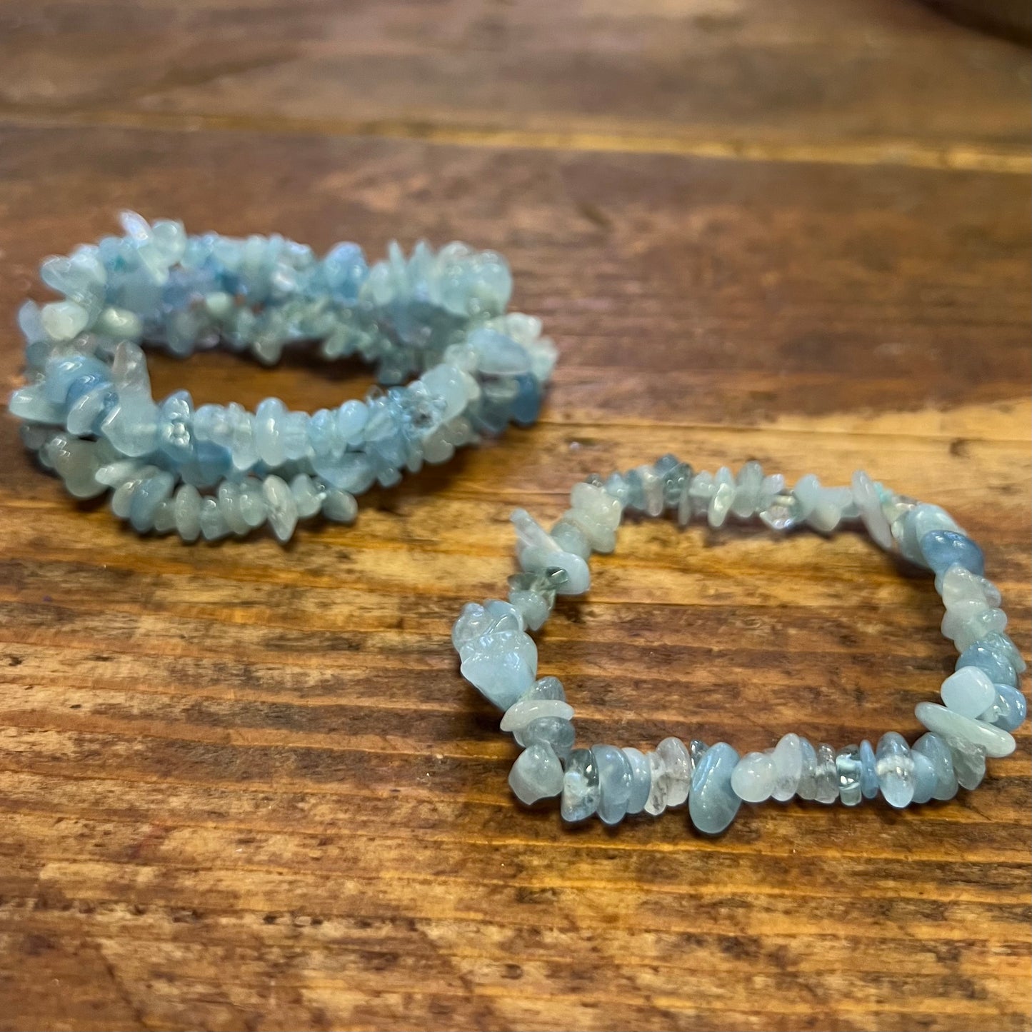 Aquamarine Bracelet (small chip)