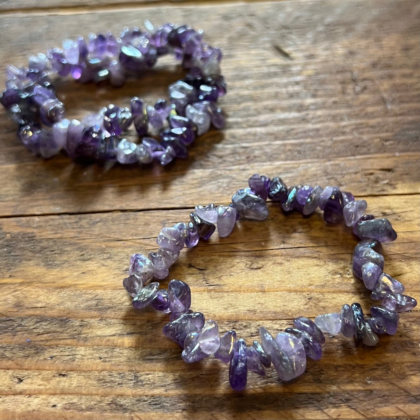 Aura Amethyst Bracelet (small chip)