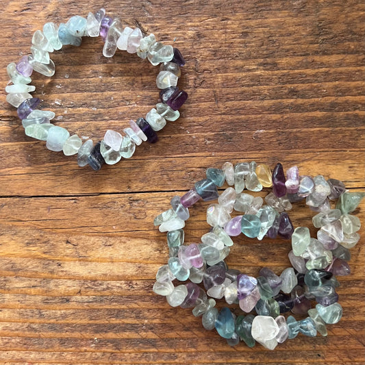 Fluorite Bracelet (chunky chip)