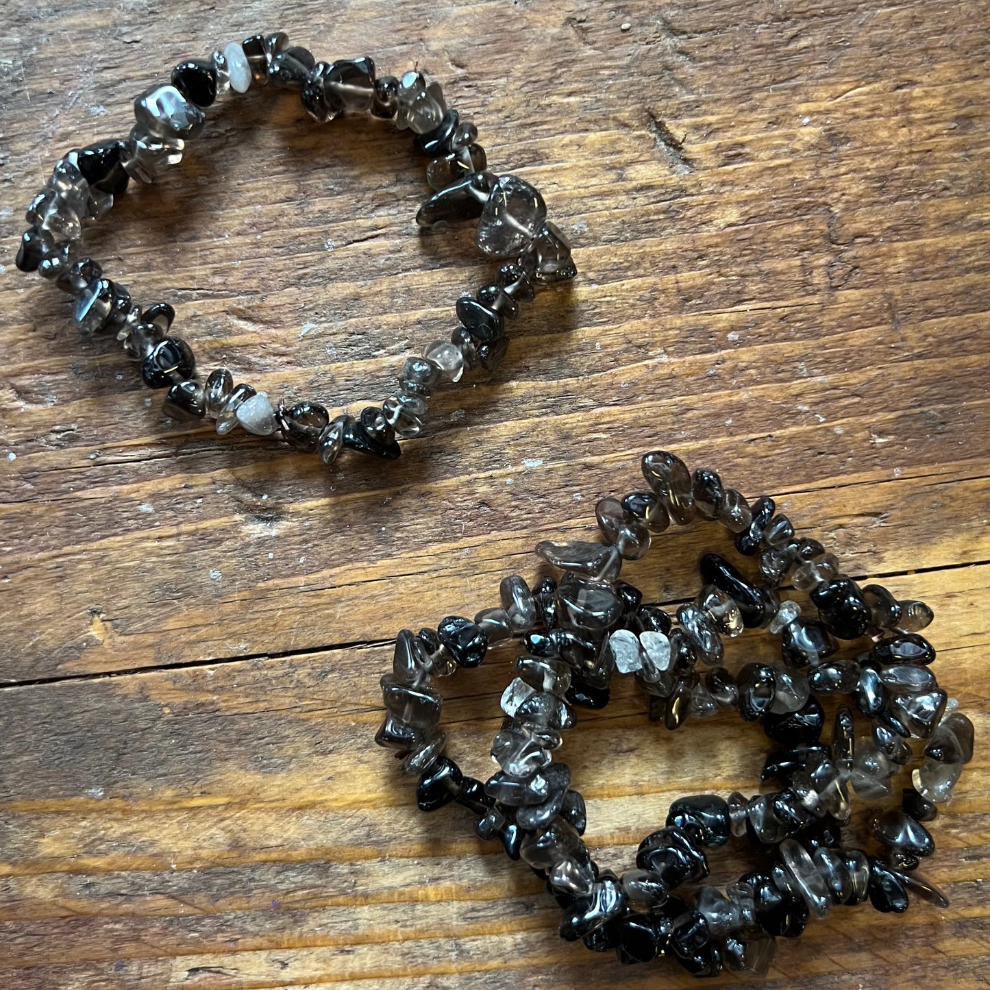 Smoky Quartz Bracelet (small chip)