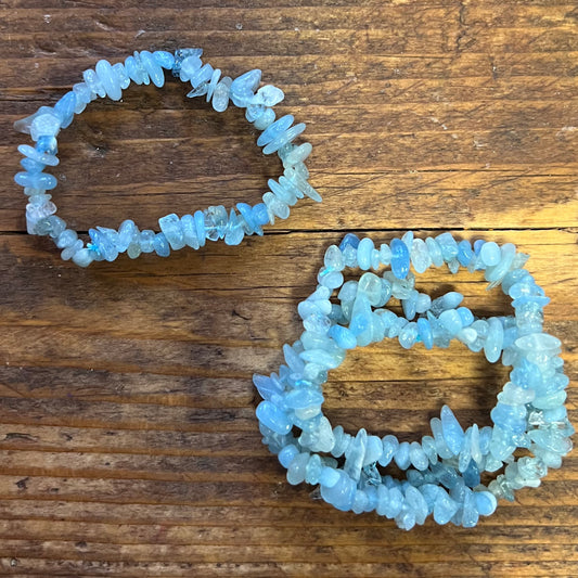 Aquamarine Bracelet (small chip)