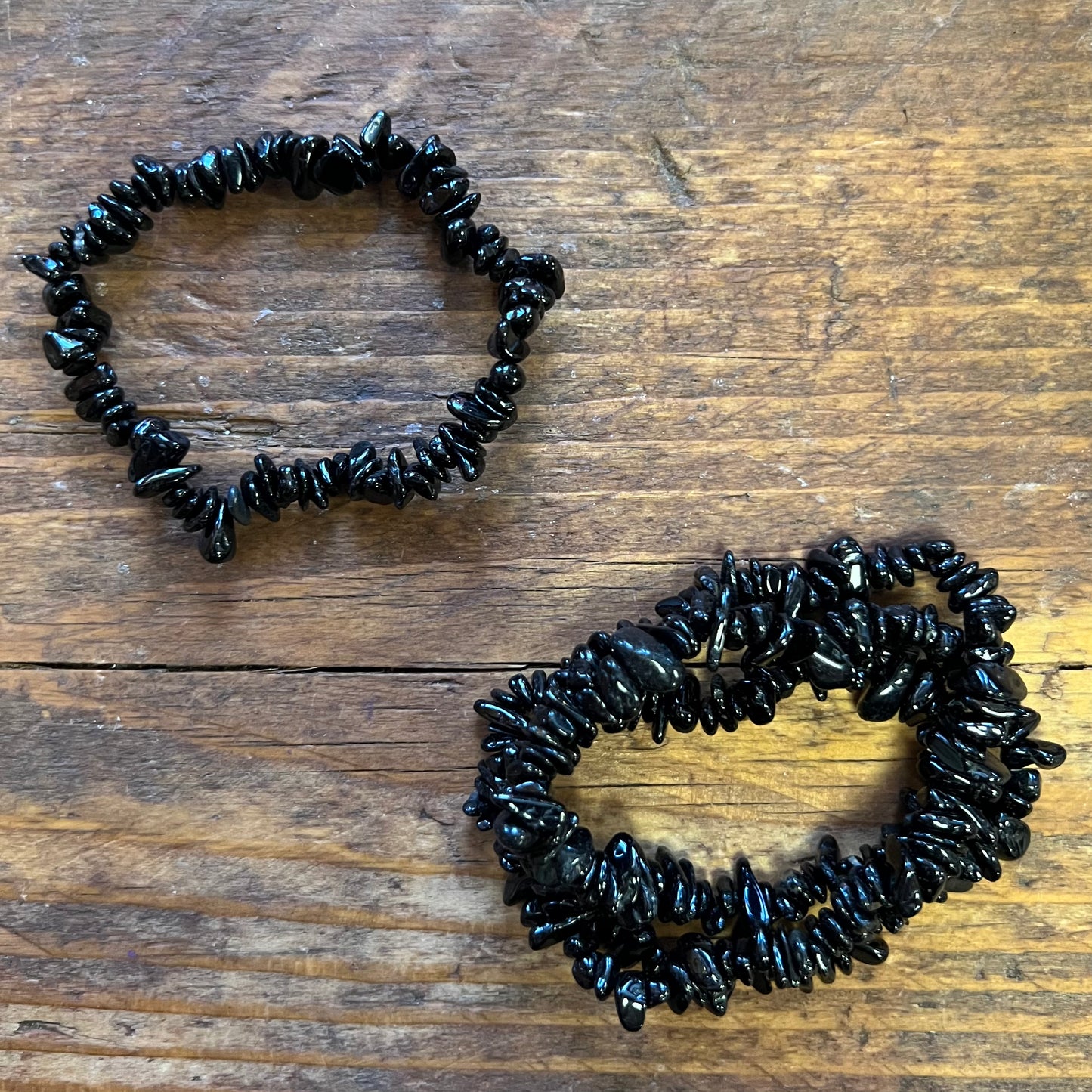 Black Tourmaline Bracelet (small chip)