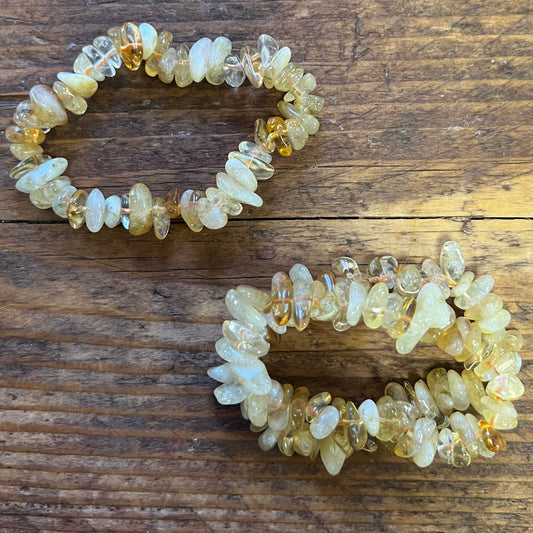 Citrine Bracelet (chunky chip)