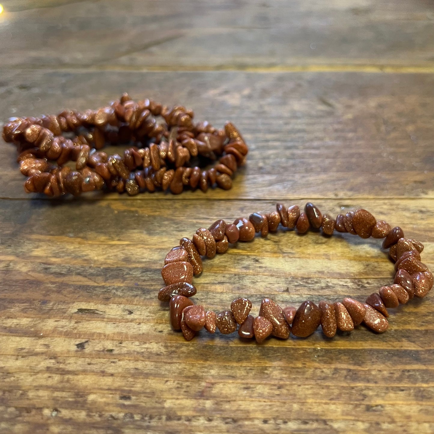 Goldstone Bracelet (small chip)