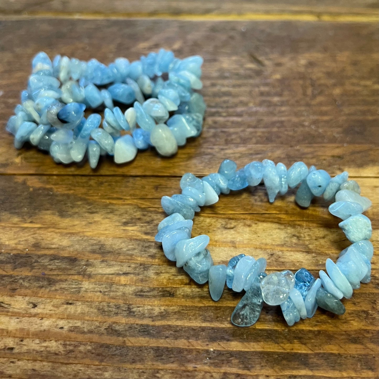 Aquamarine Bracelet (chunky chip)