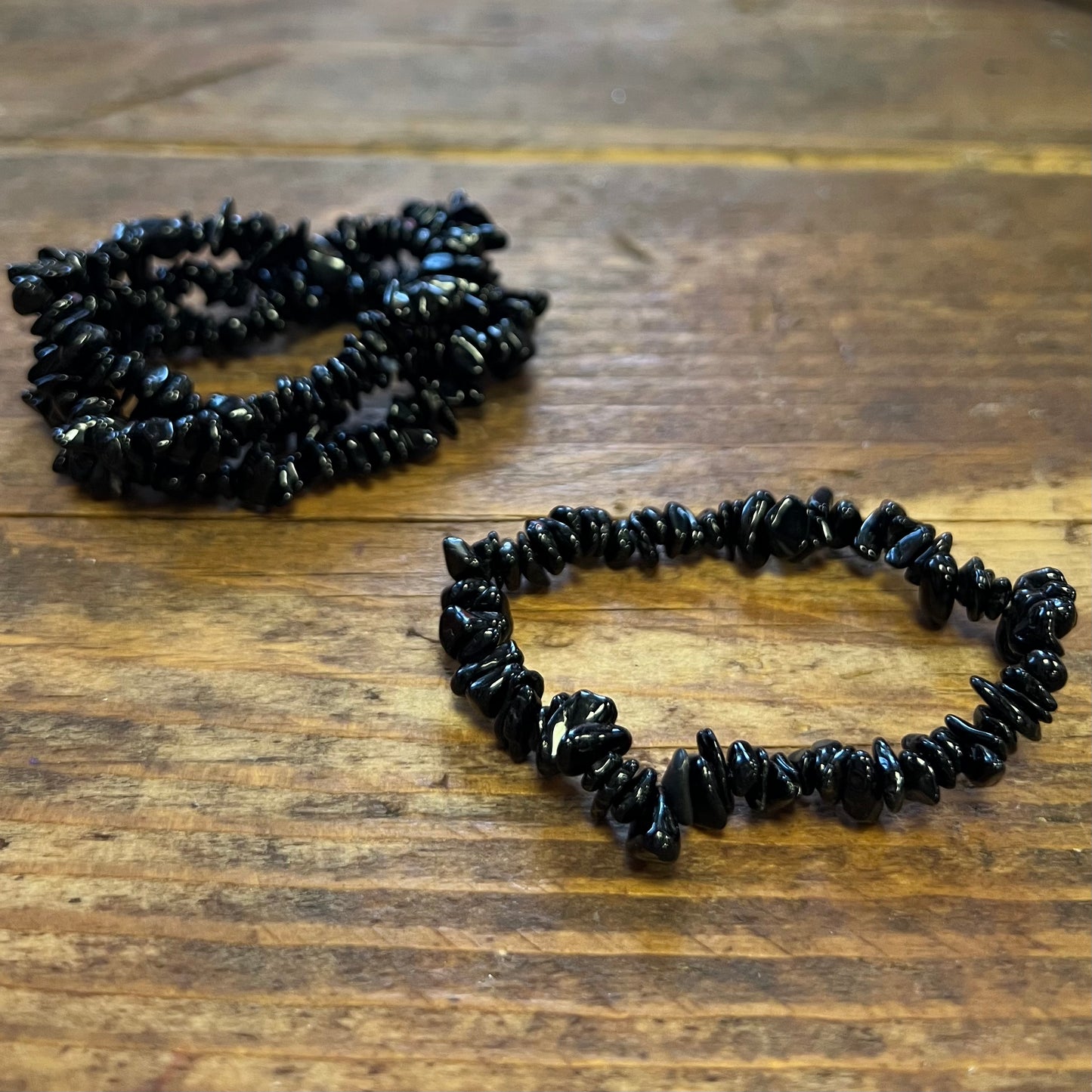 Black Tourmaline Bracelet (small chip)