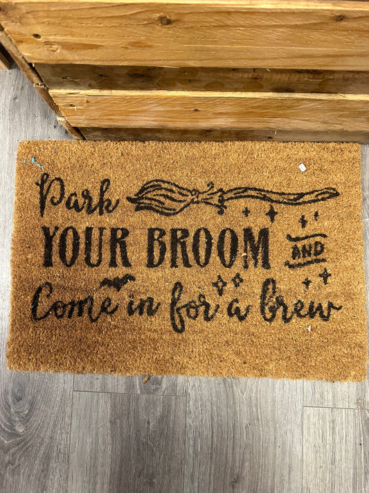 Park your broom and come in for a brew doormat